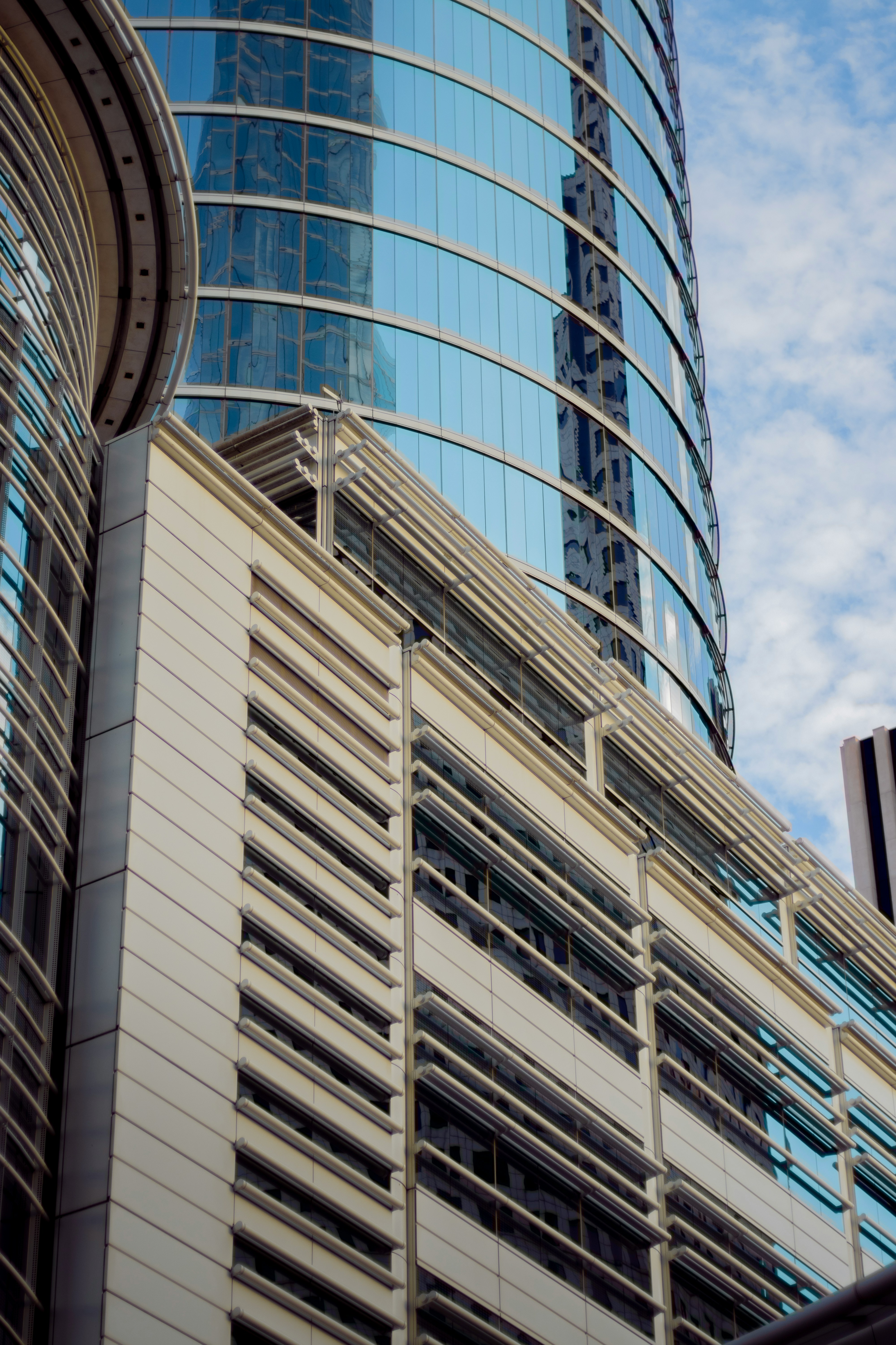 a tall building with windows