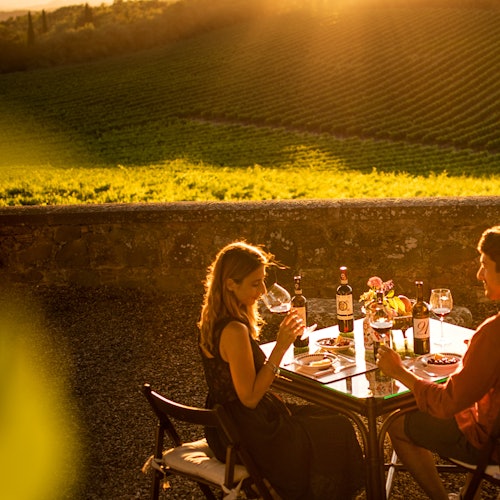 Wine tasting in our terrace