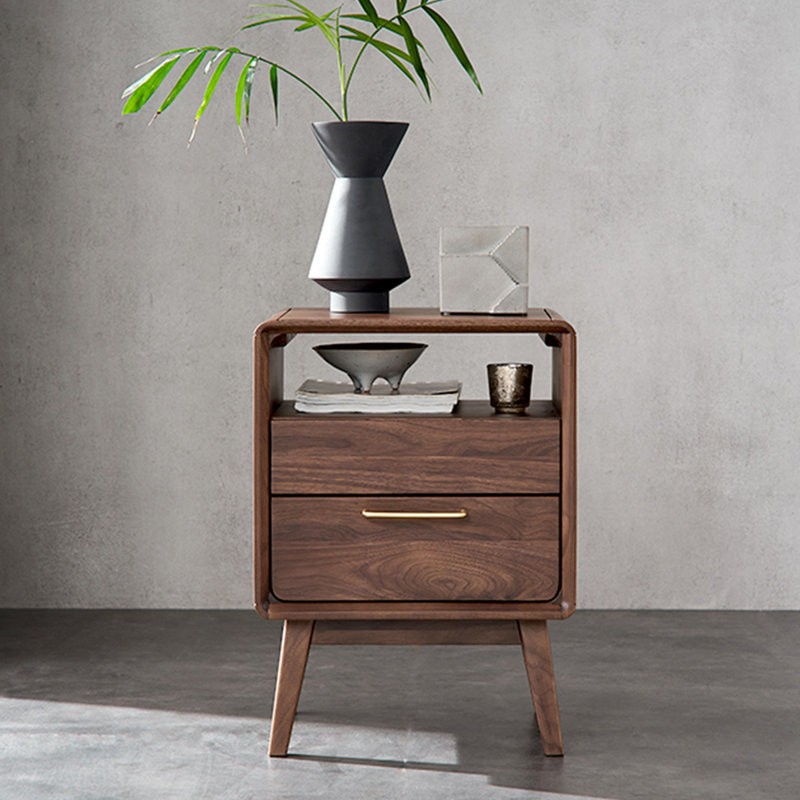 Black walnut nightstand – A stylish and functional furniture piece, perfect for any modern home.