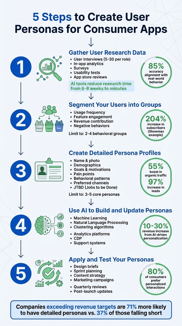 5-Step Persona Development Process for Consumer Apps