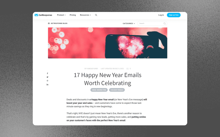 Blog Design Best Practices from GetResponse