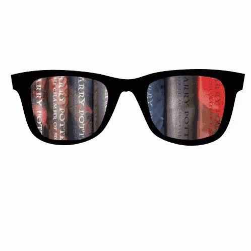 Book Reflection in Glasses