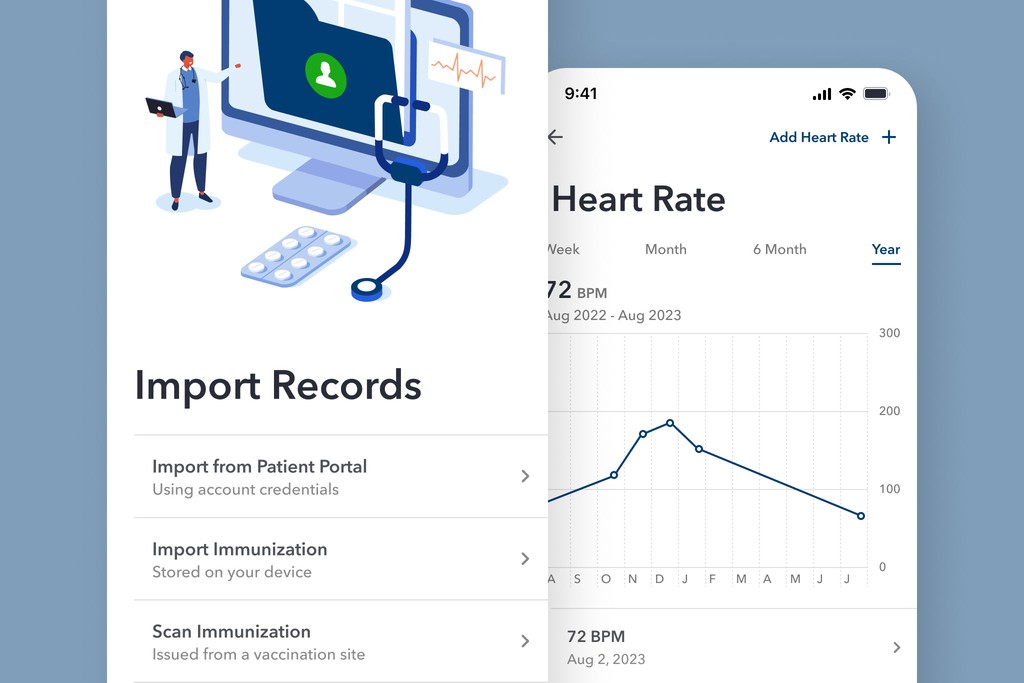 Health Care Mobile UI Example 2