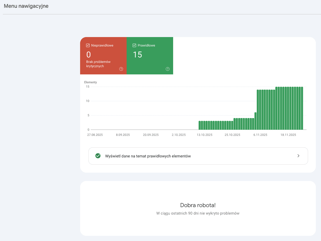 gsc - menu nawigacyjne