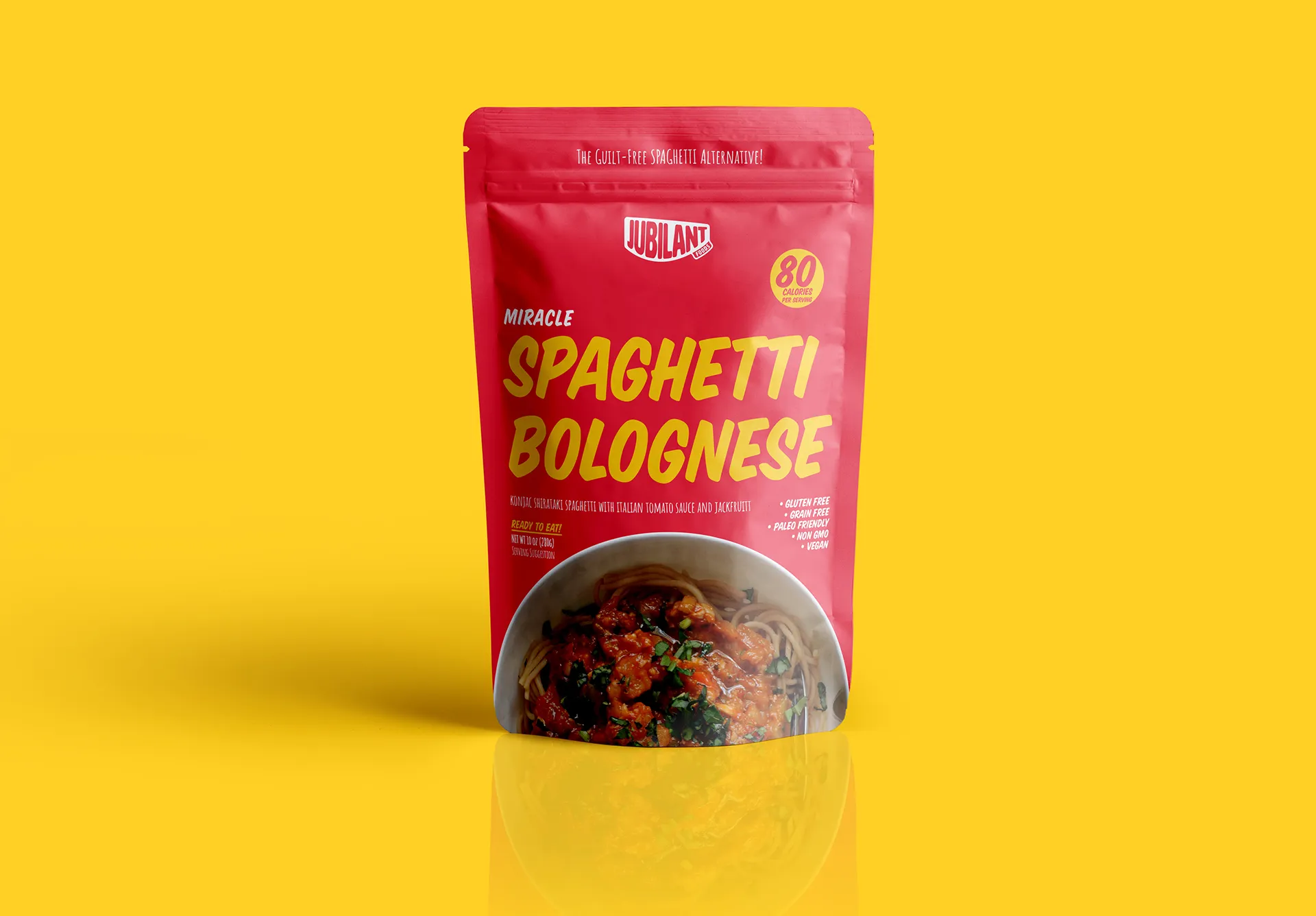 Jubilant Foods branding Ready to Eat packaging spaghetti bolognese
