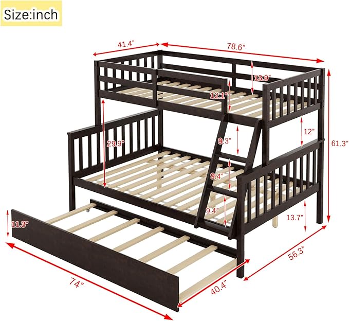 The merax bunk bed offers a sleek and contemporary look, ideal for productivity.