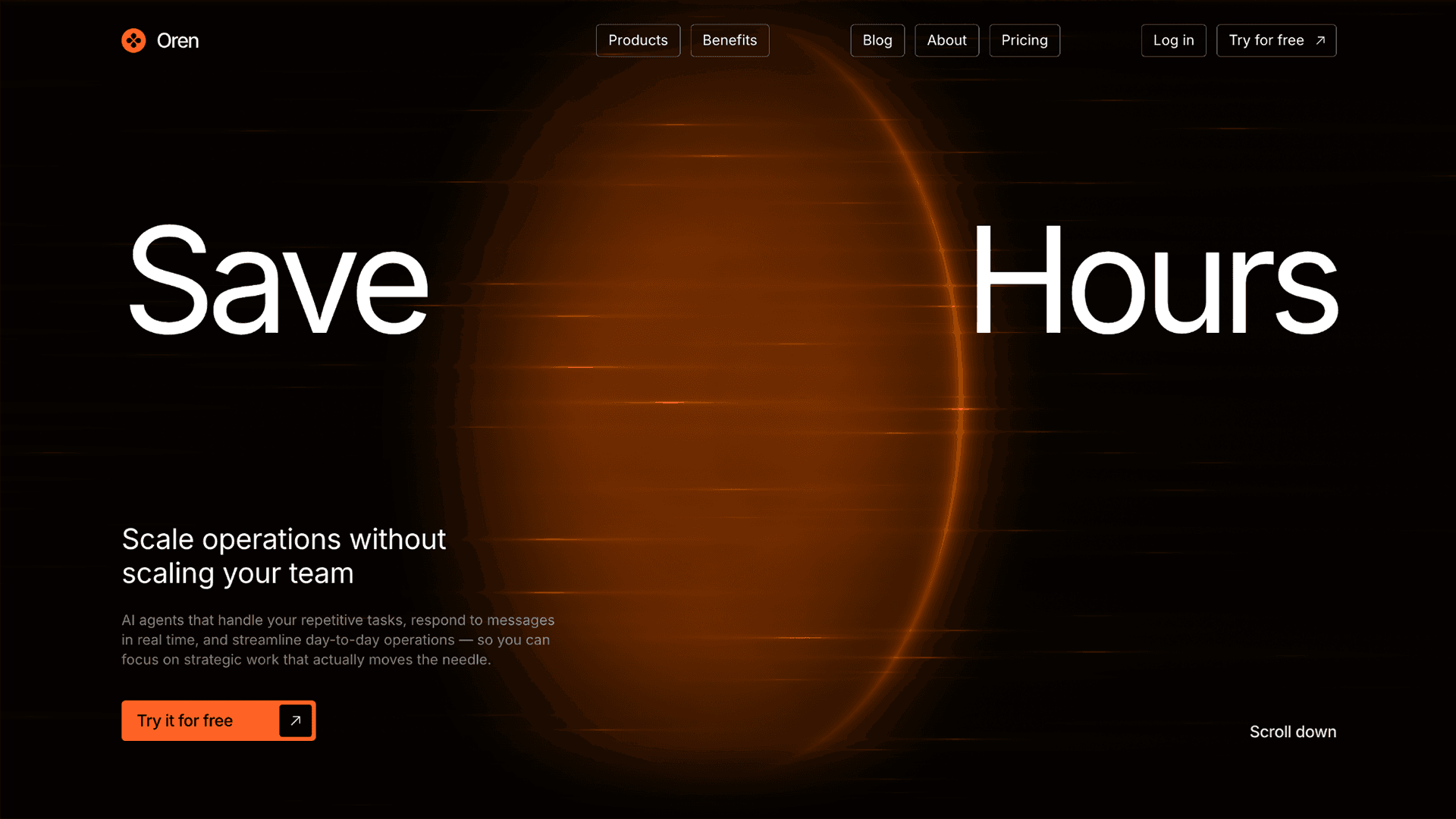 Oren Framer template