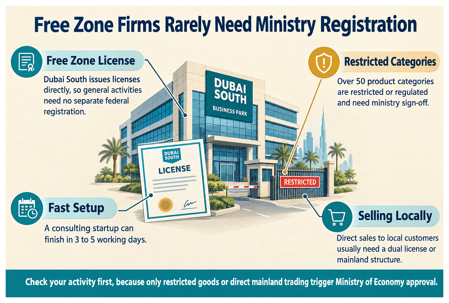 Infographic: Does a Dubai Company Need to Register With the Ministry of Economy