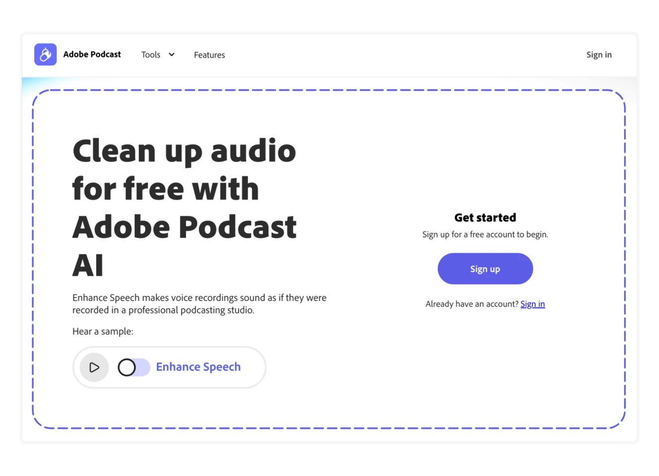 Adobe’s AI tool for enhancing speech recordings for better audio quality