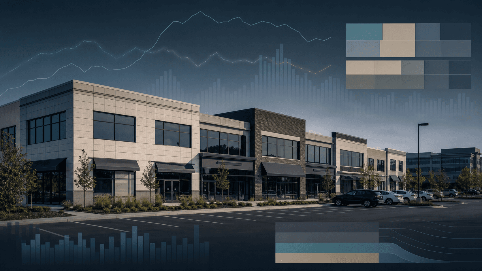 Chicago-area commercial property with abstract income, vacancy, and expense data