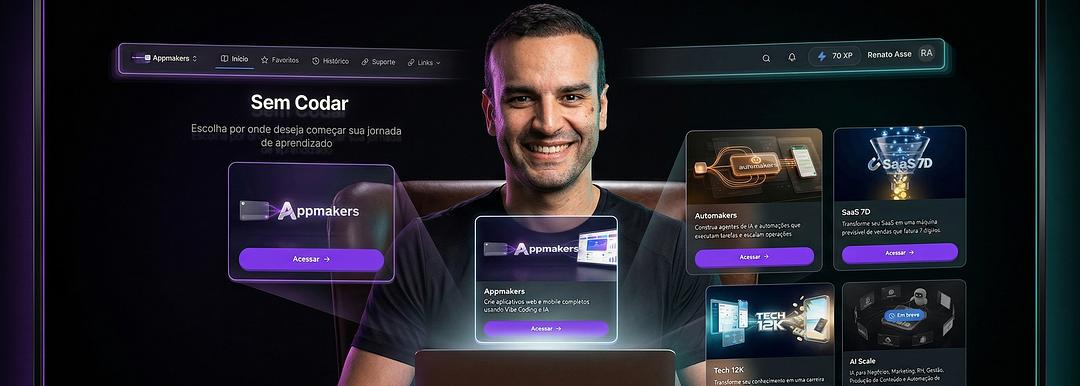 Área de membros exclusiva da Comunidade Sem Codar