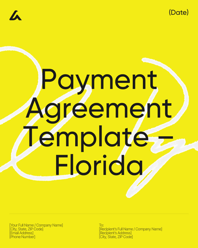 Payment Agreement Template – Florida