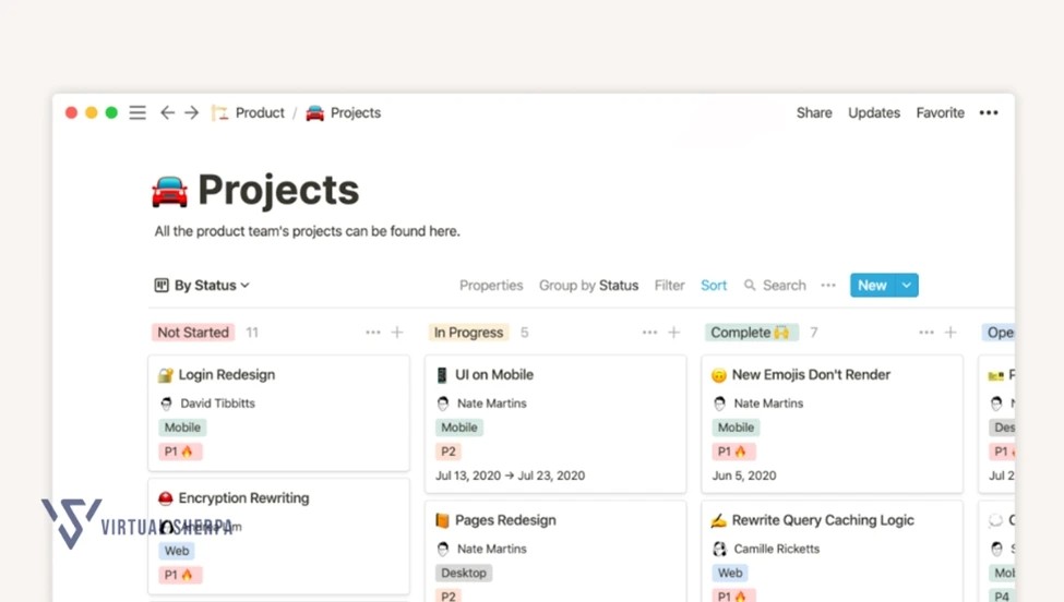 Project Management in Notion