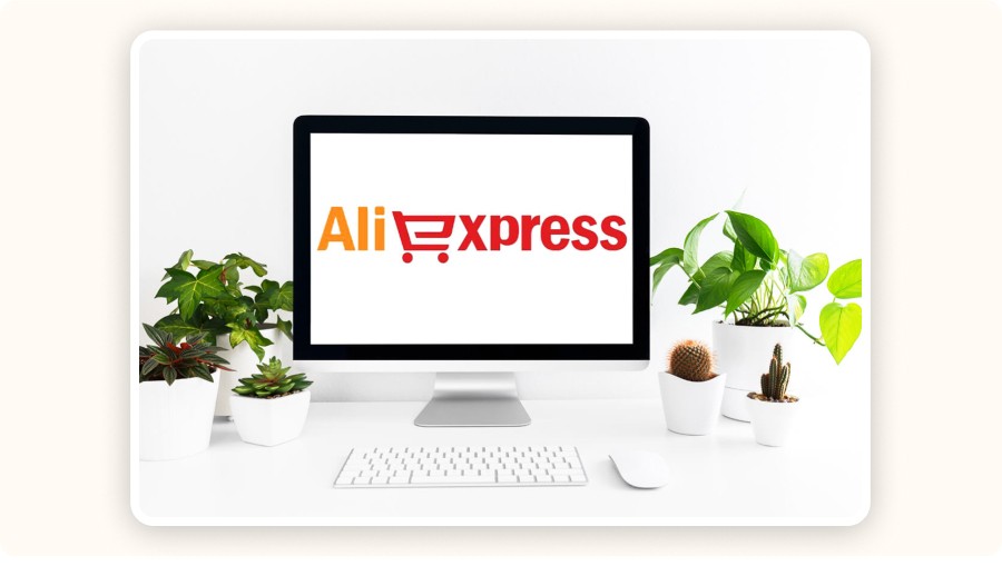 AliExpress displayed on computer