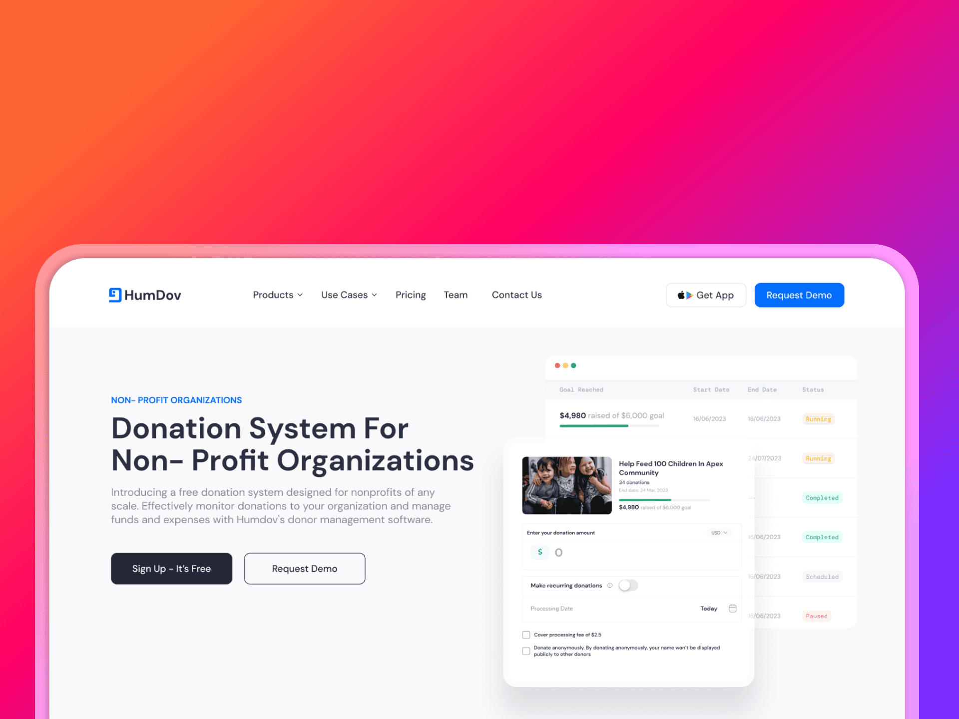 App Screen with open sidebar