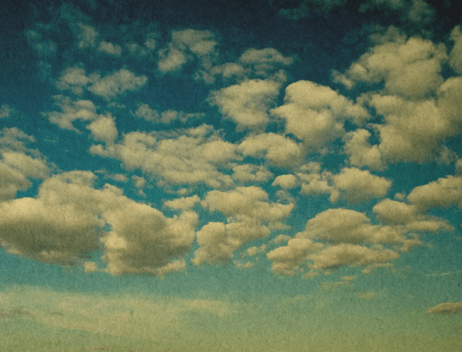 Bild vom Himmel in blaugrün