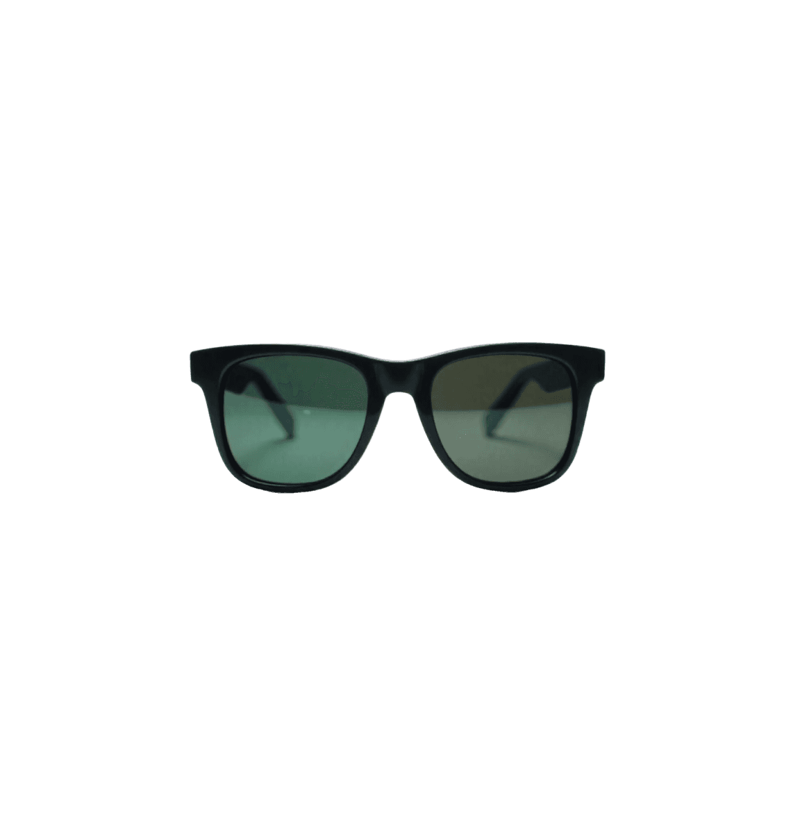 Square sunglasess with green lens