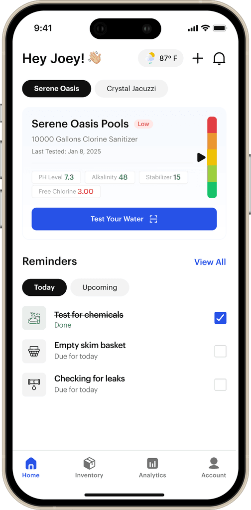 App main screen