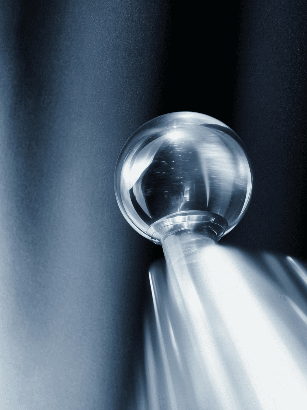 Glass orb in the light