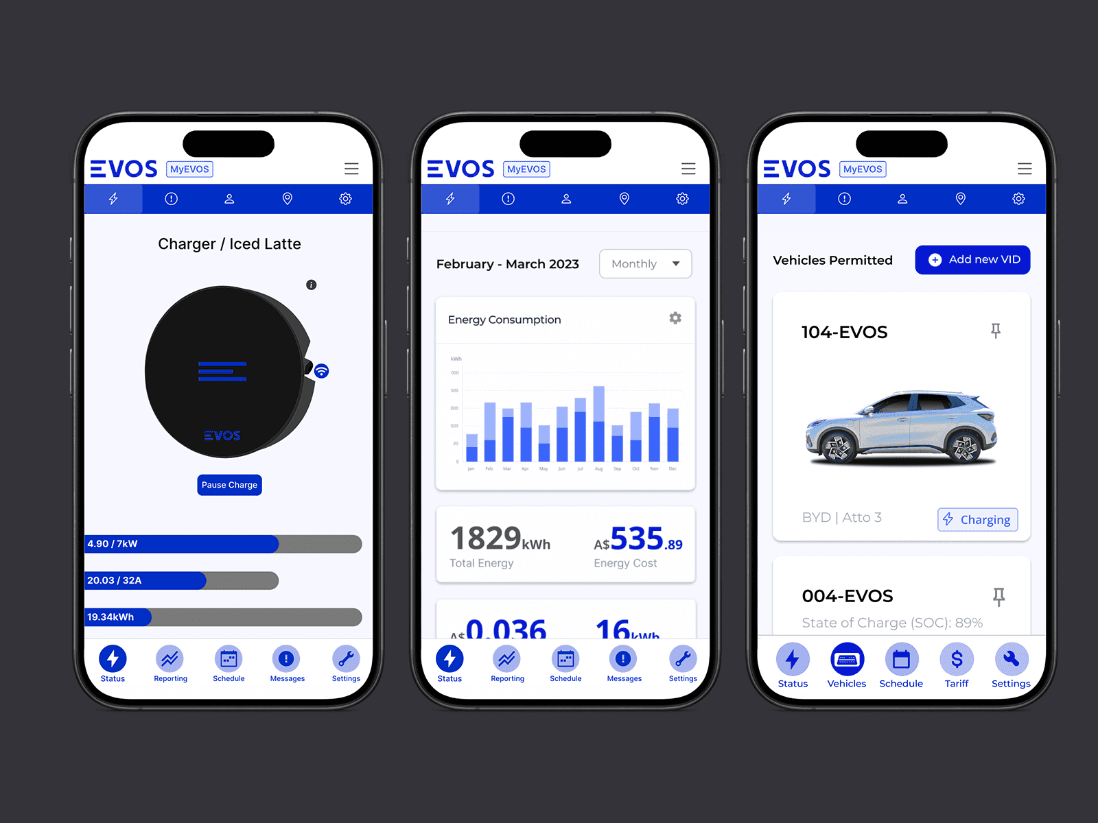MyEVOS screenshots