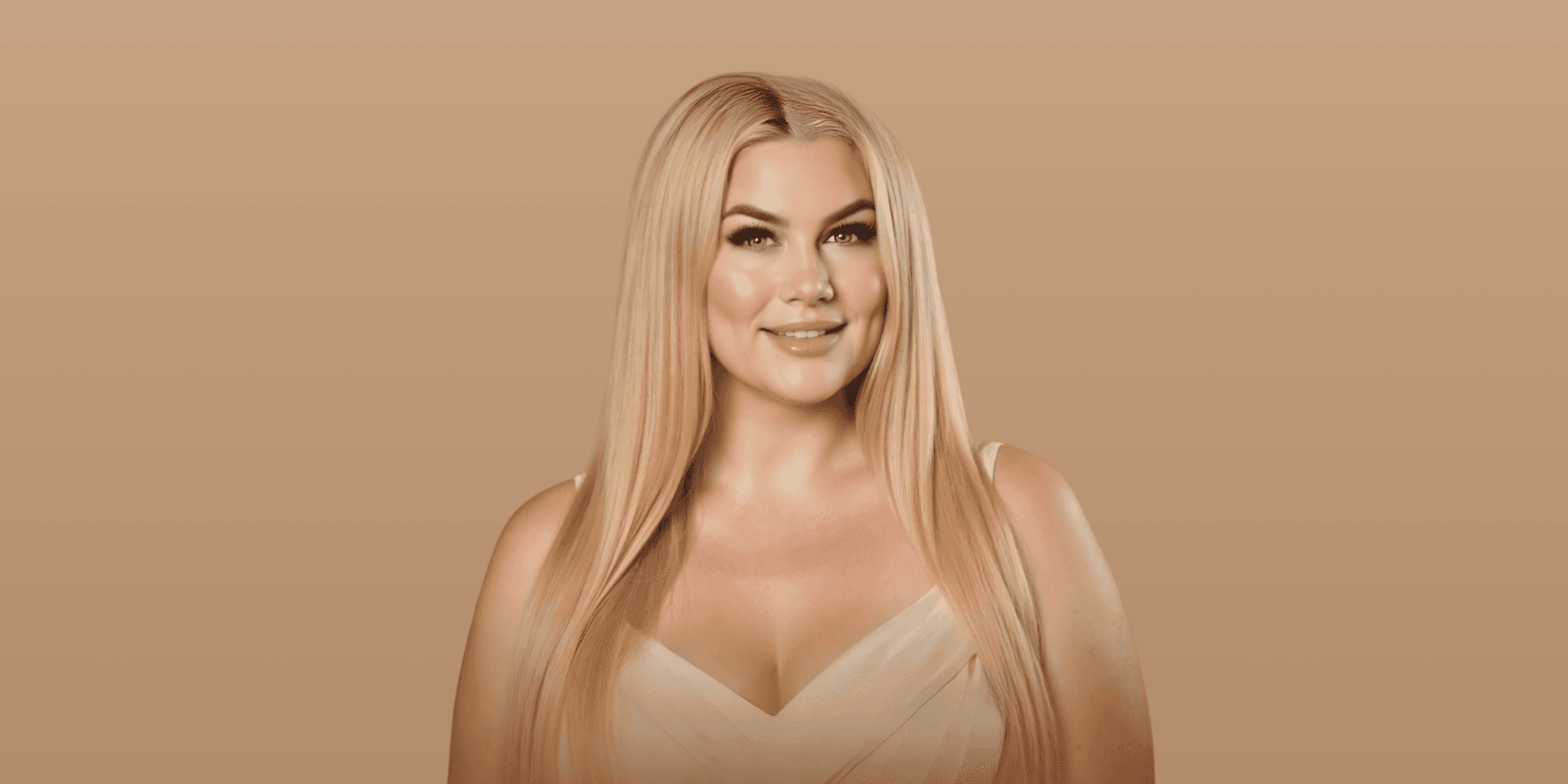 Portrait of Prof. Dr. Stoyana Natseva smiling in a cream dress against a beige background after international education honors.