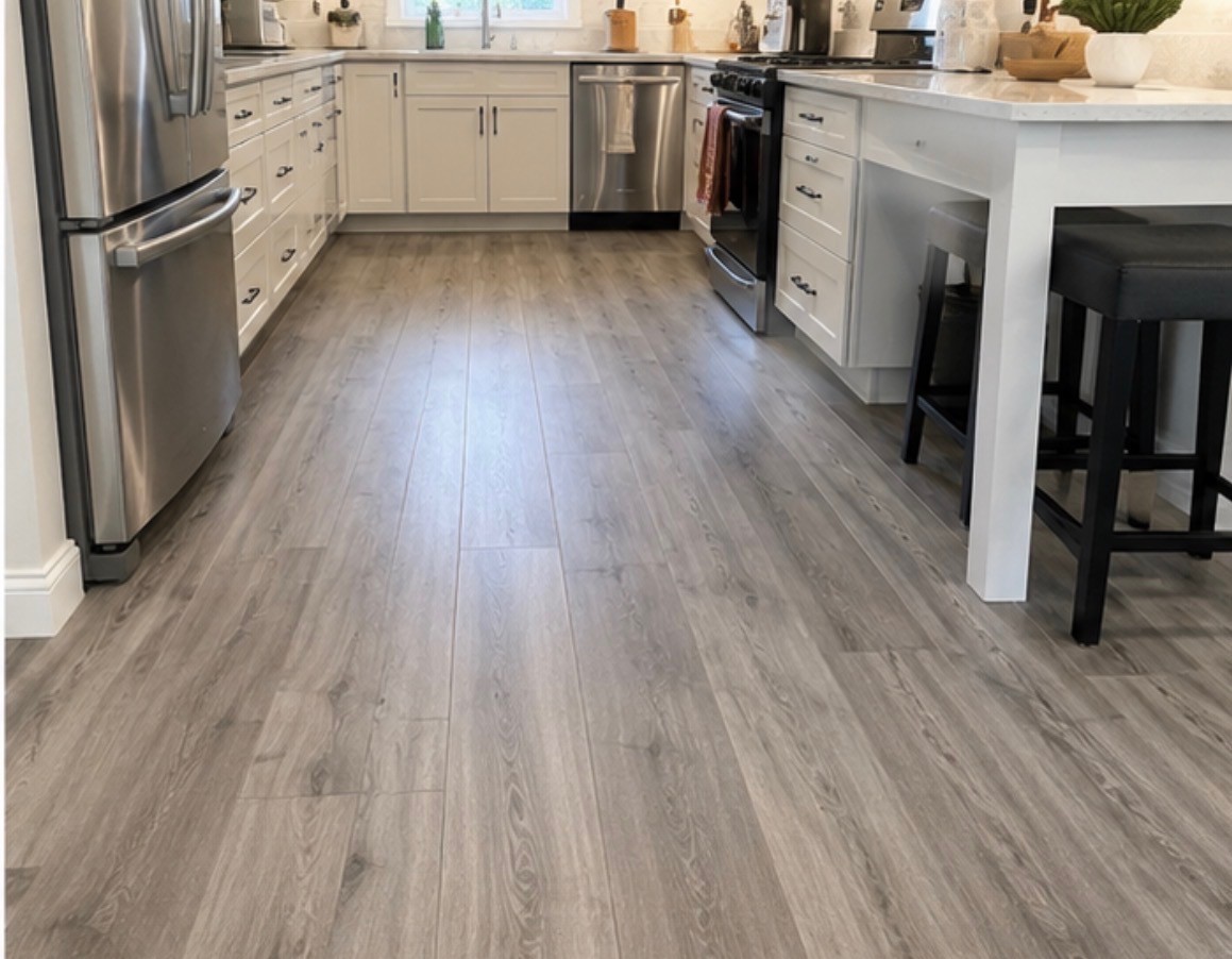 Hardwood dining room flooring