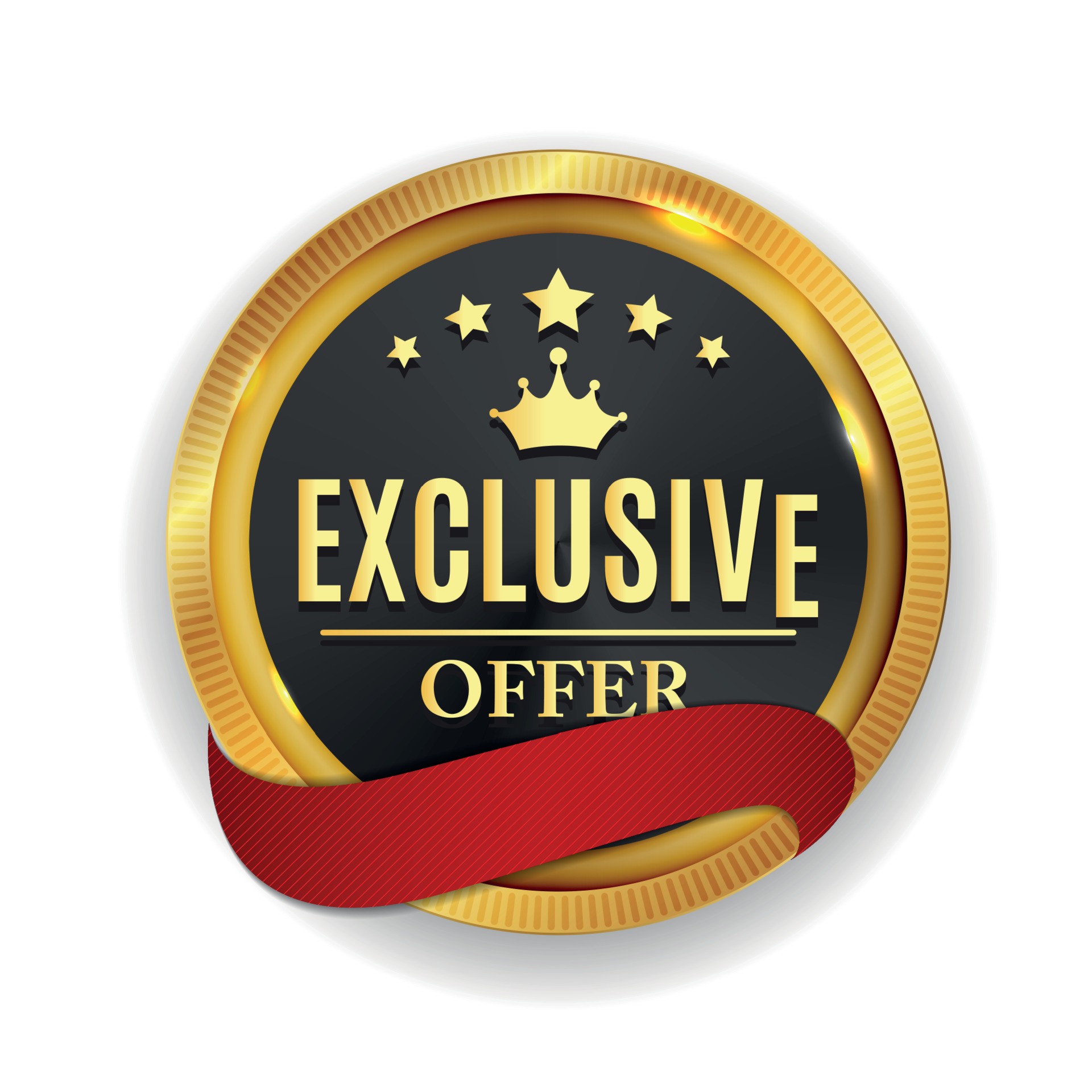 Budge of exclusive offer