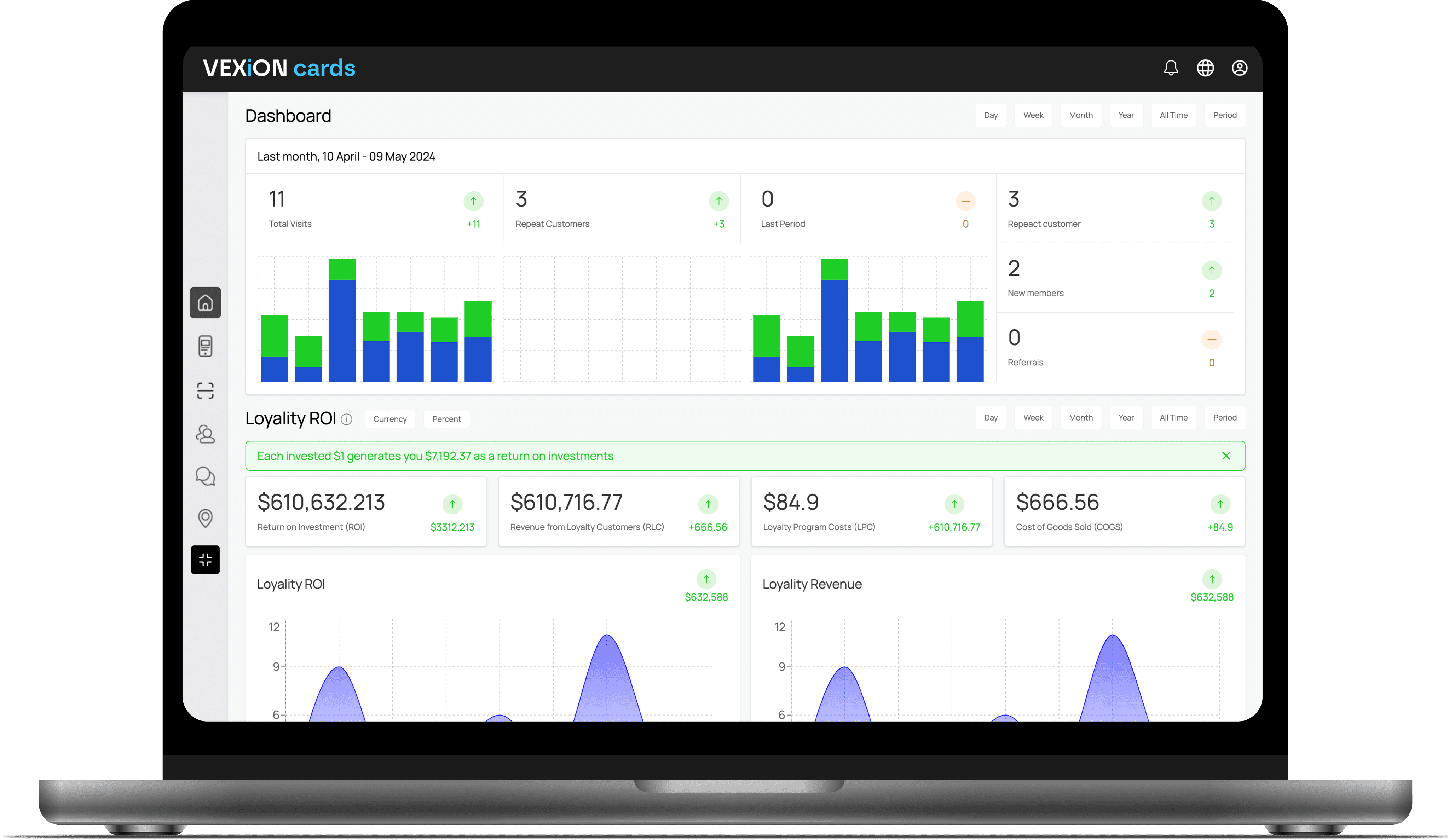 Macbook with CRM application open