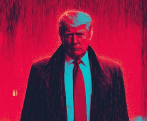 Two hands in an elegant gesture, one above the other, against a dark background