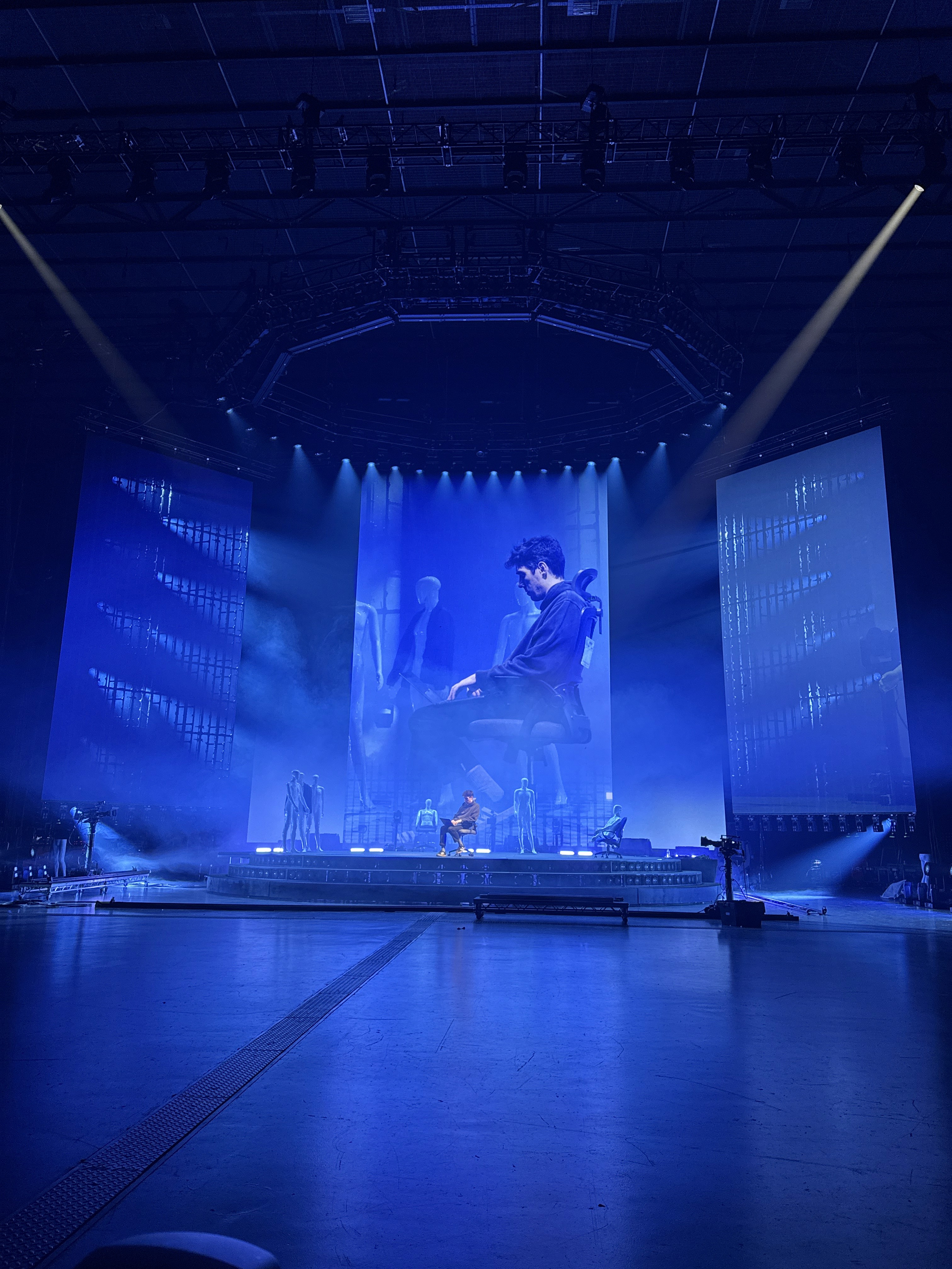 Rehearsal footage recorded straight to the CuePoints timeline