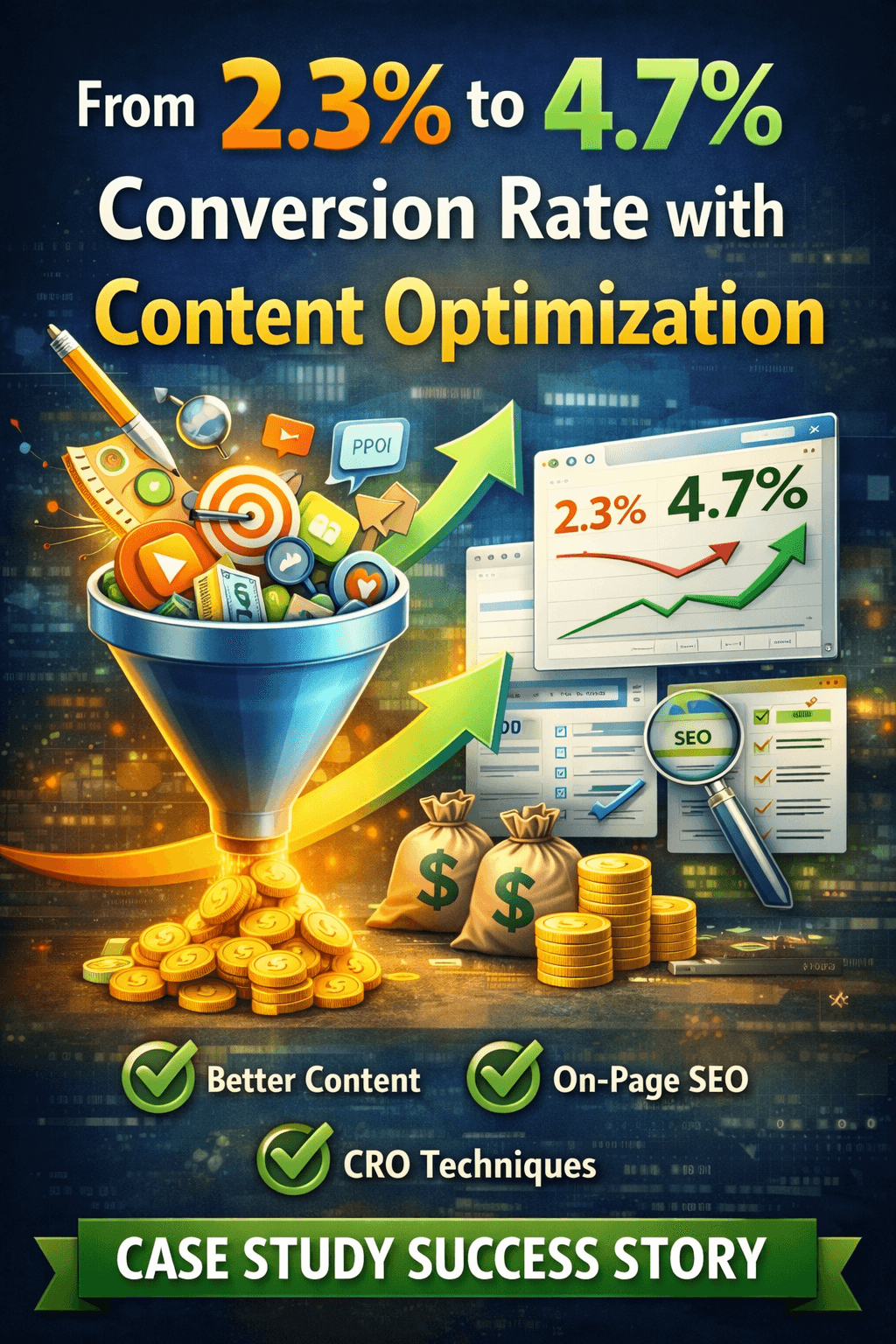 Conversion Rate with Content Optimization