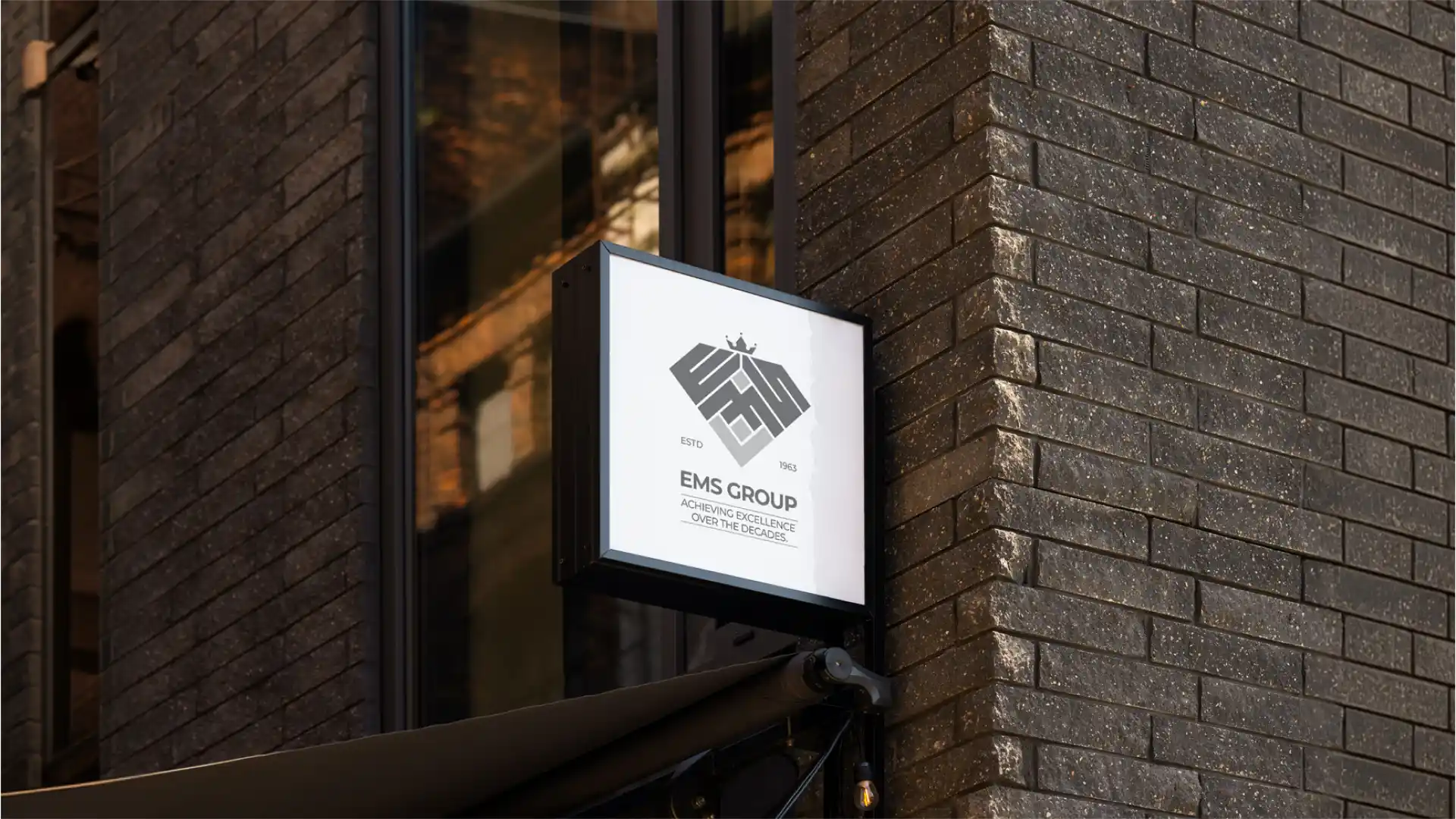 EMS Group jewellery brand outdoor signage 