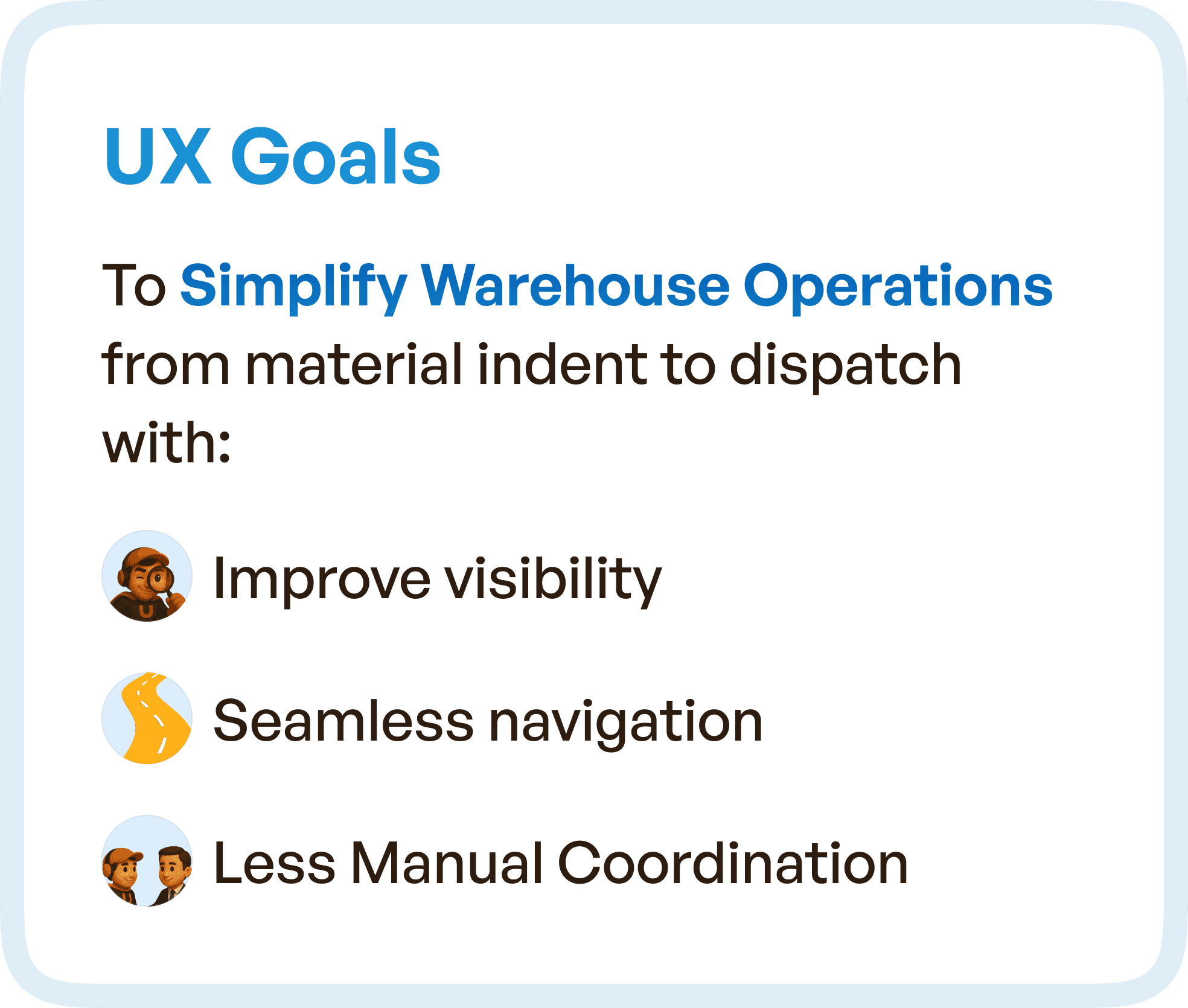 UX Goals points