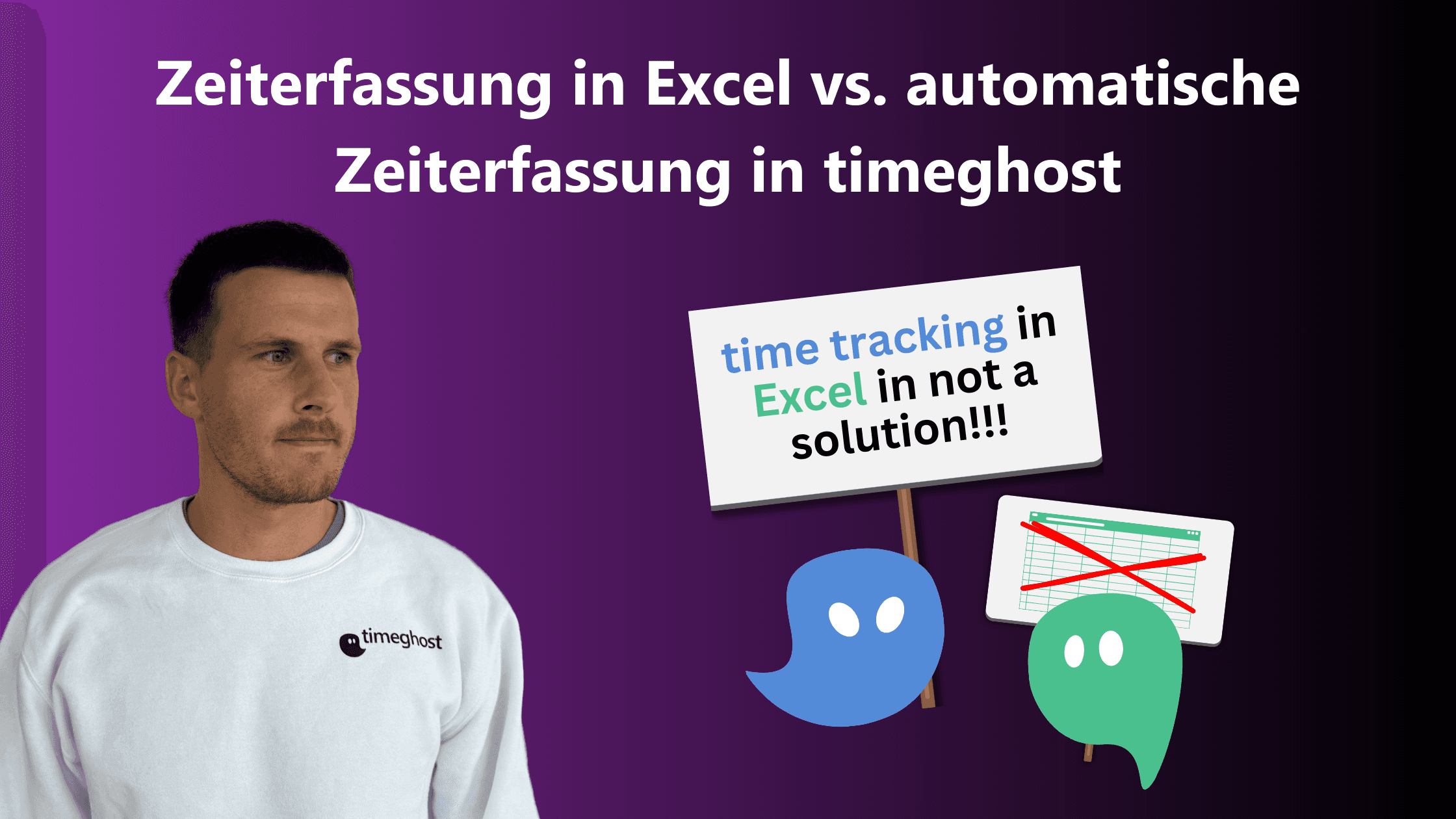 Zeiterfassung in Excel vs. automatische Zeiterfassung in timeghost