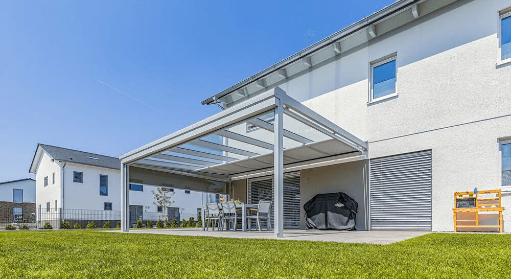 Terrassendach ohne Mittelstütze