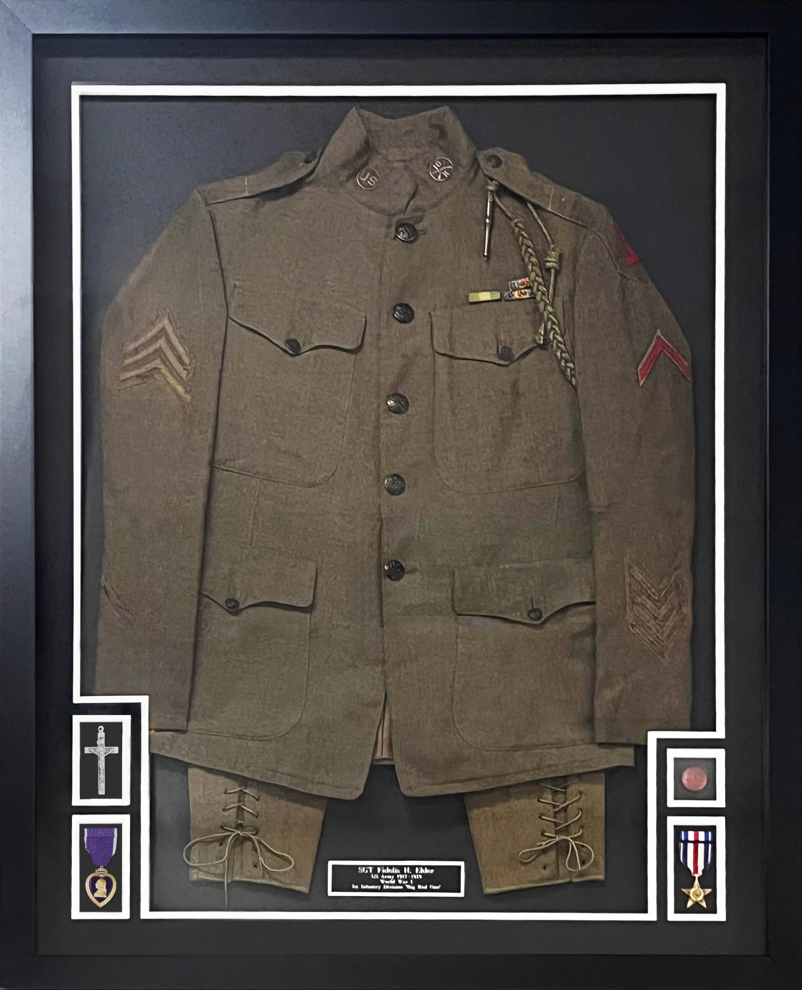 Modern living room with abstract art, beige sectional sofa, indoor plants, and large windows.