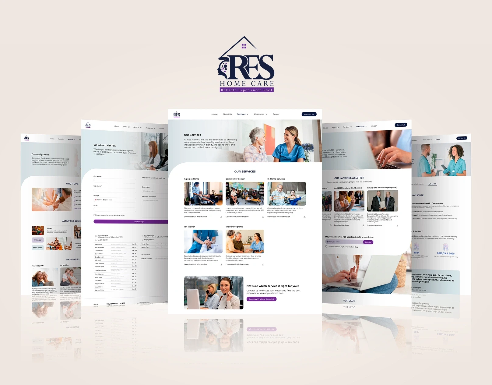 Res home care - proyecto de diseño web por Zorv Studio