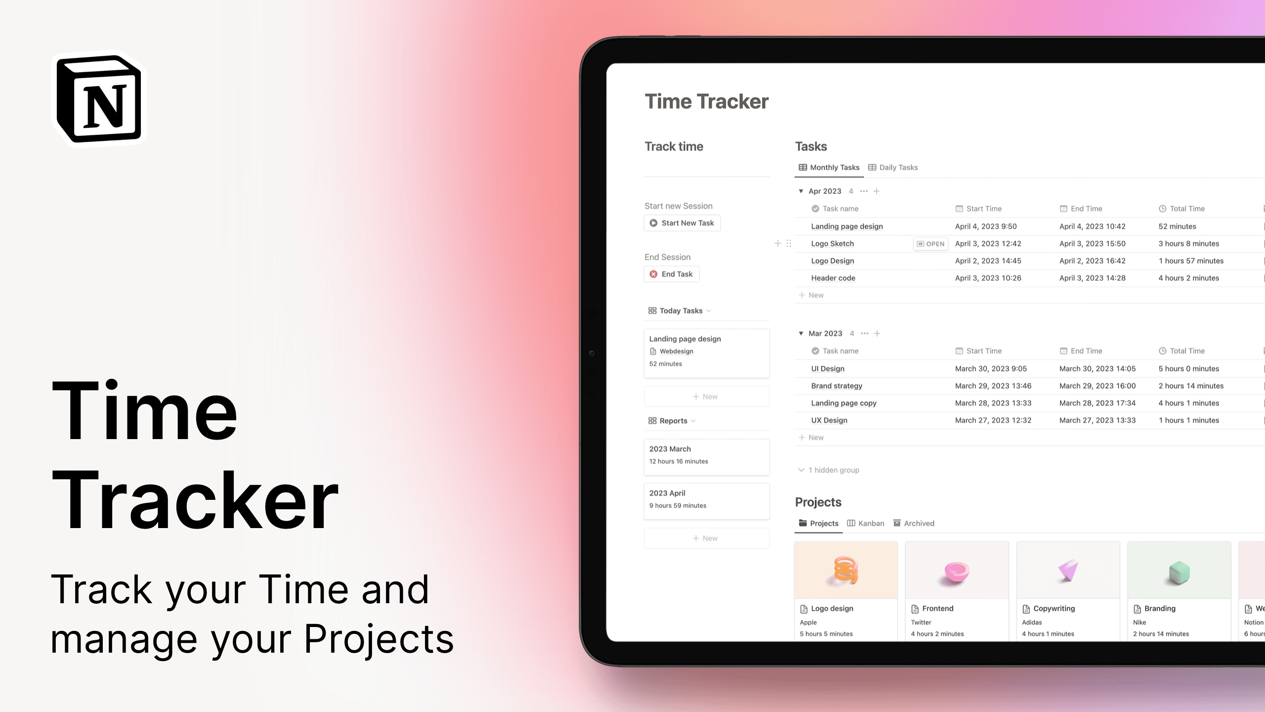 Notion Time Tracker for Free