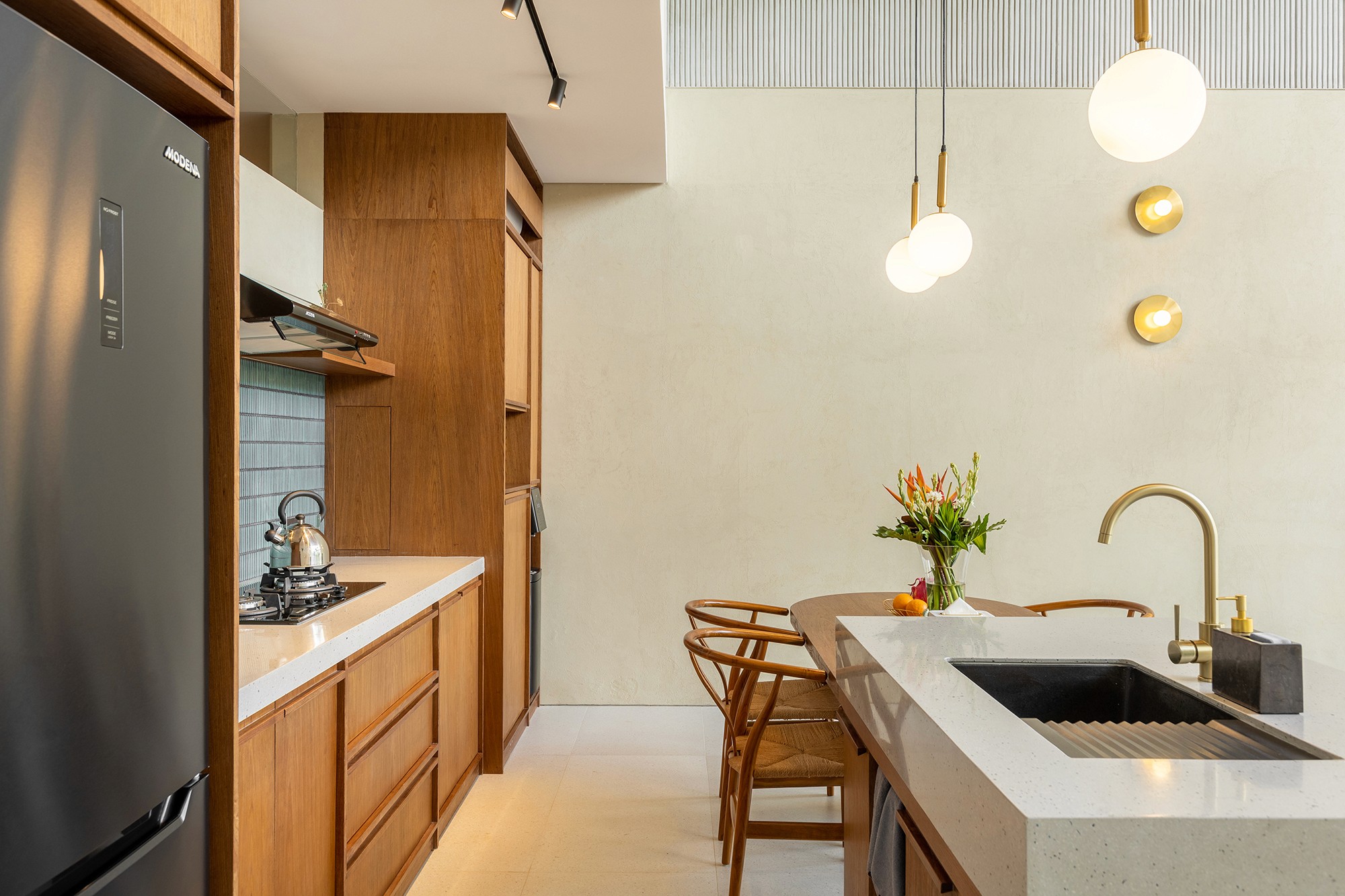 A completed 2-bedroom townhouse with a private pool in an operating residential compound in Jimbaran, Bukit