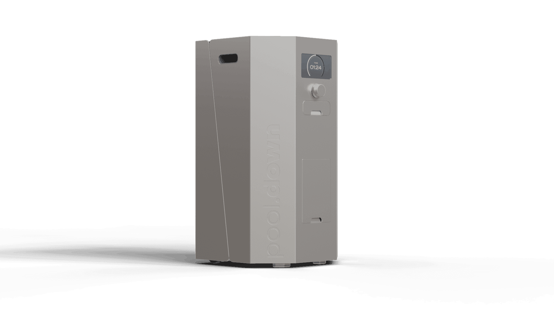 a brown dusky clock on a brown surface