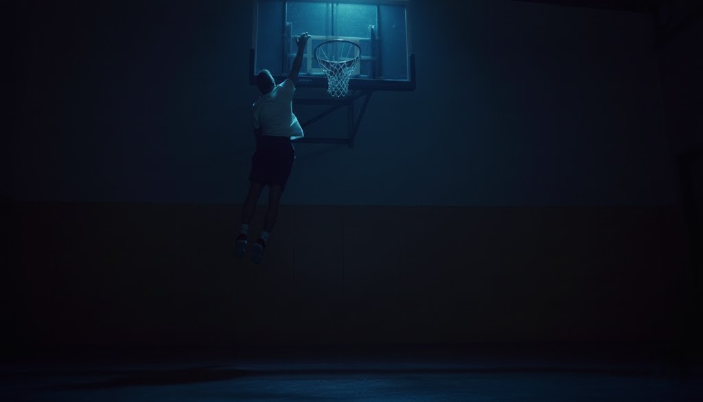 Rachel, personal trainer, looking to the side confidently in a fitness studio