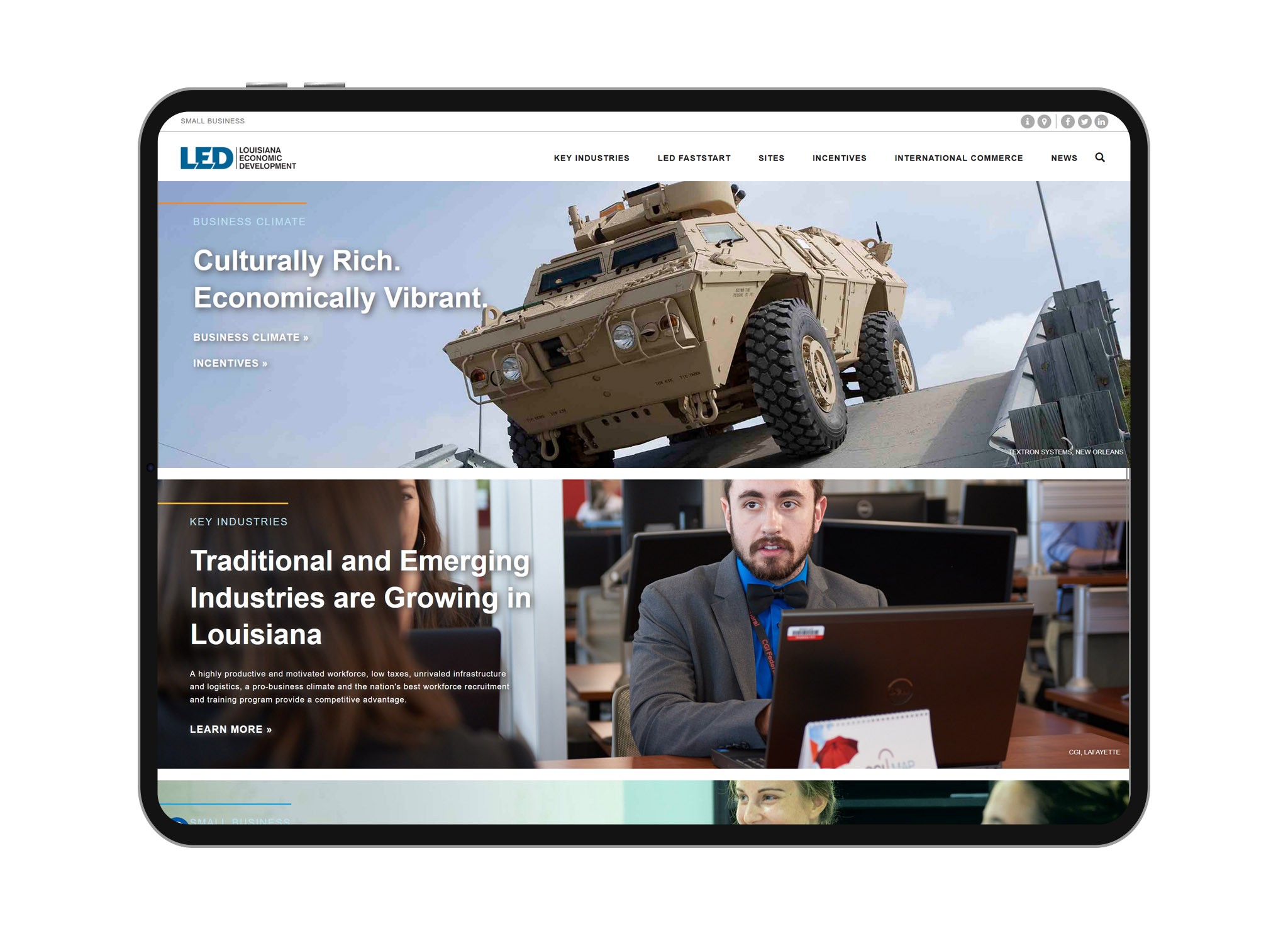 LED Home Page Design