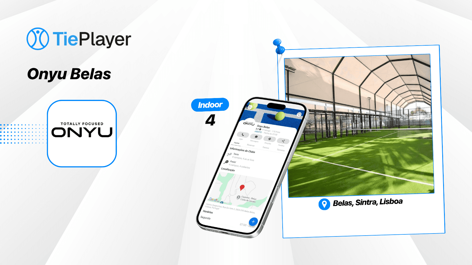Book a padel court at Onyu Belas