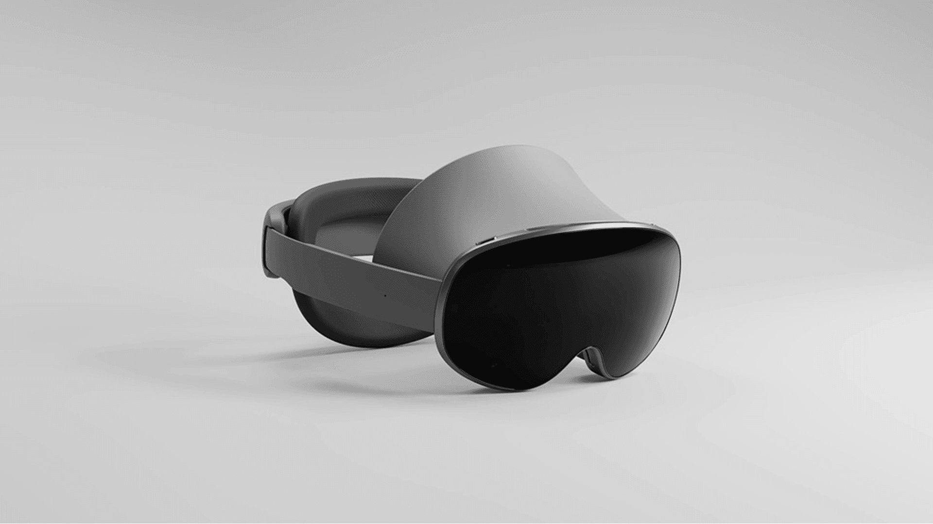 Samsung Galaxy XR headset visualization featuring a sleek, visor-style design.