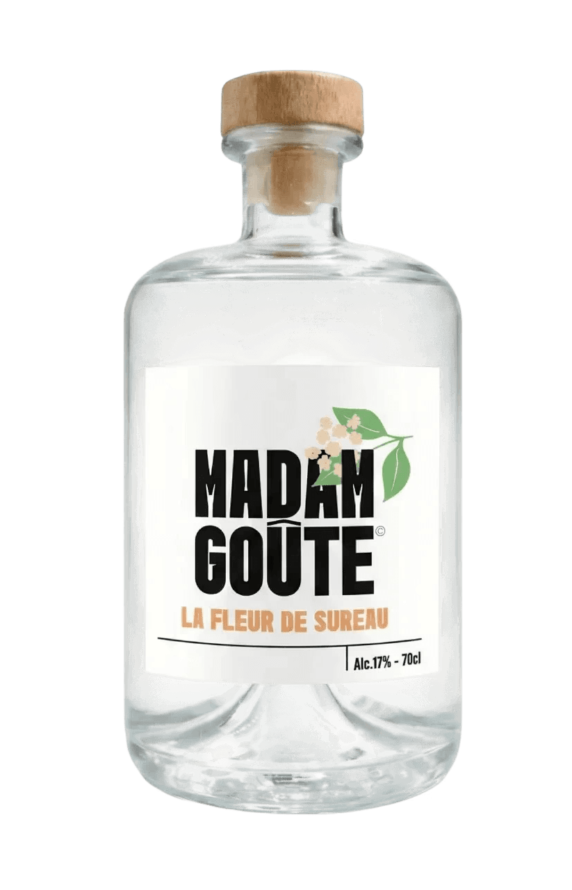 Liqueur de fleur de sureau Madam Goûte 17° - Bouteille artisanale 70cl des Hauts-de-France