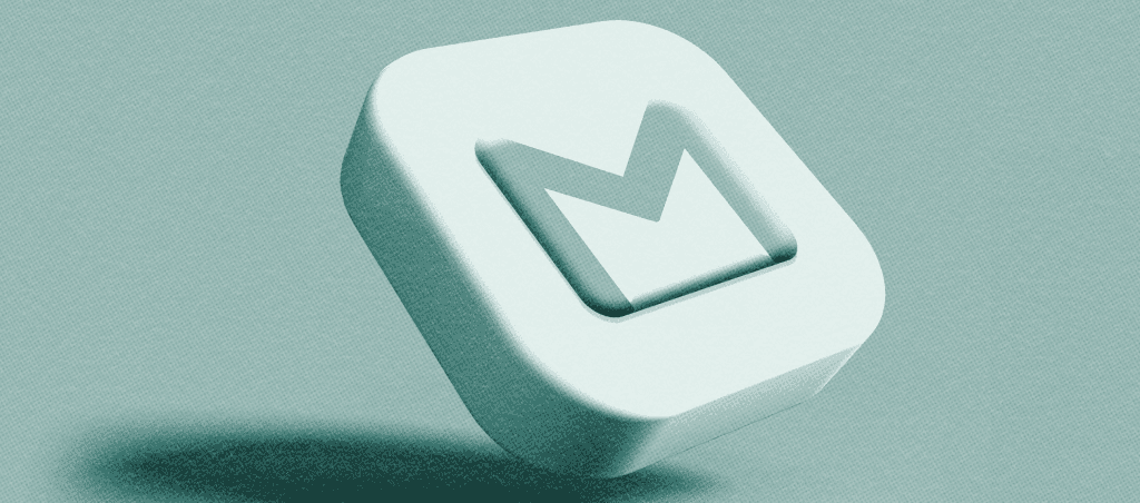 3D envelope icon representing email communication and inbox design