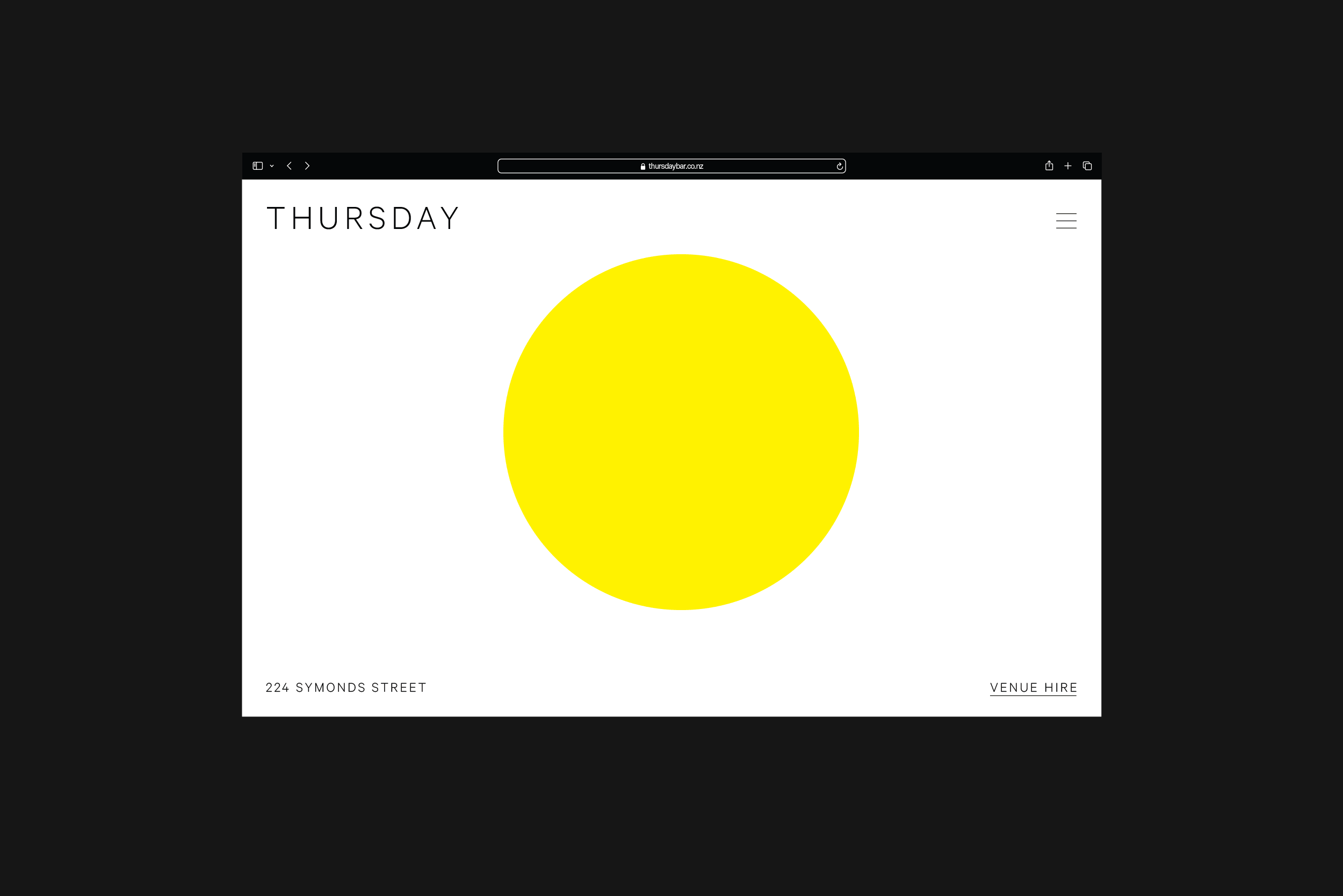 Thursday Website Landing Page