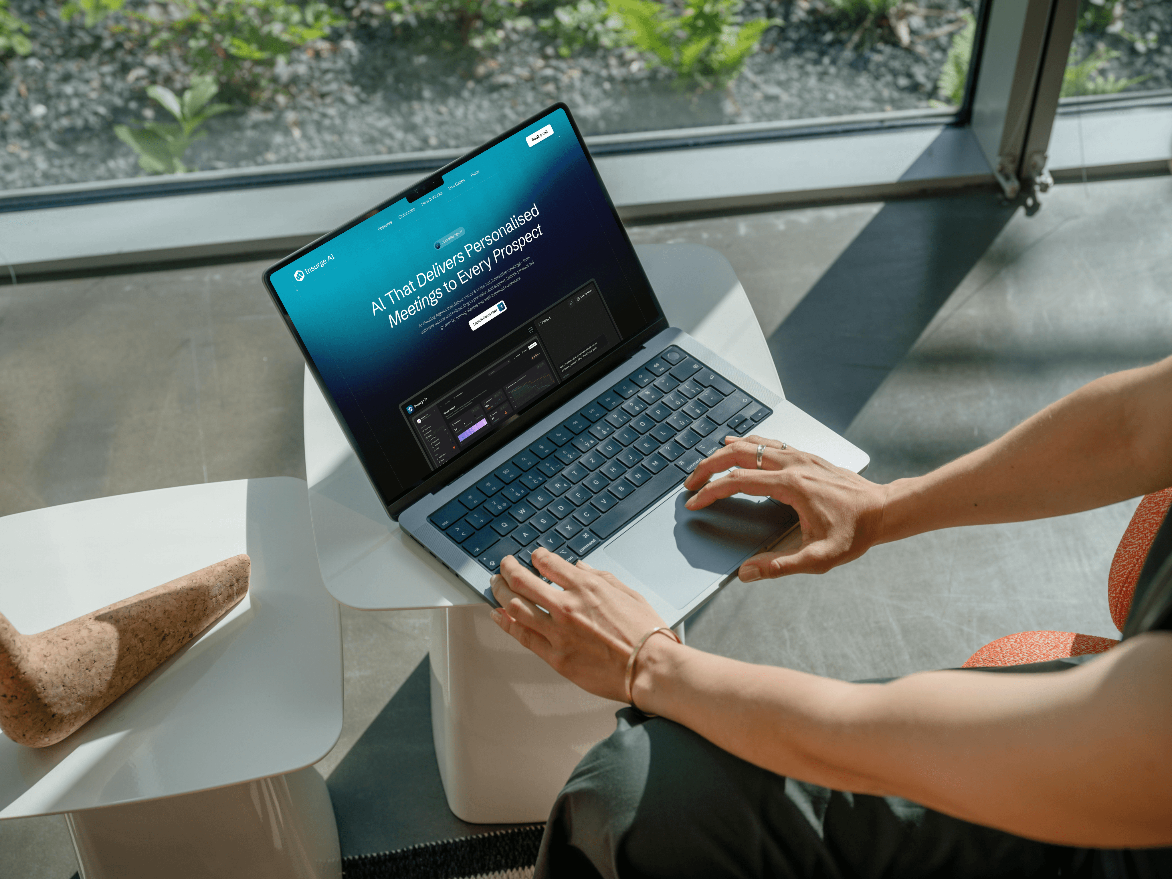 AI led meeting agent website design