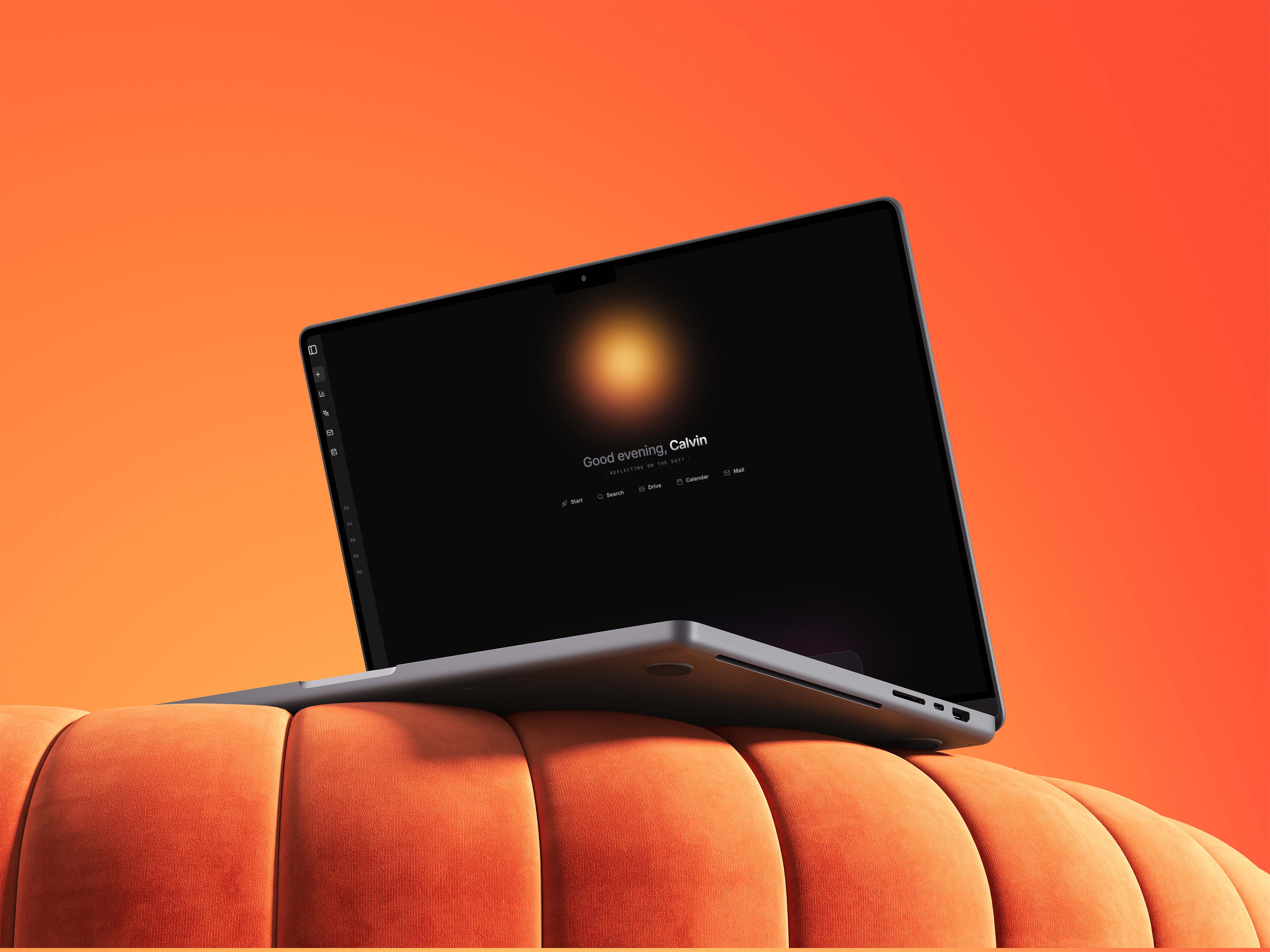 Dynamic picture of a cyclist riding downhill