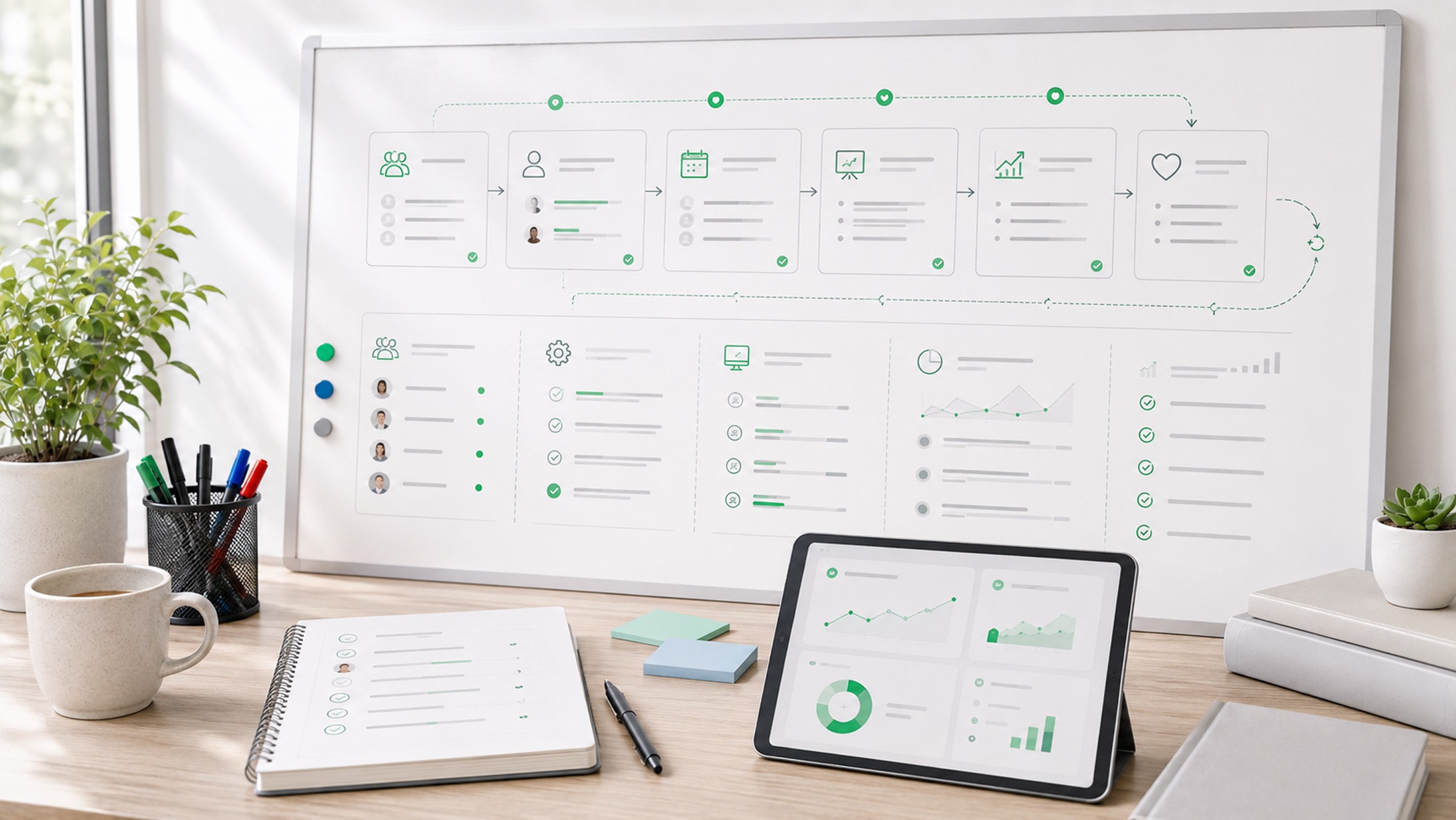 Tutoring business system with virtual classroom tools for live classes, engagement tracking, and student retention